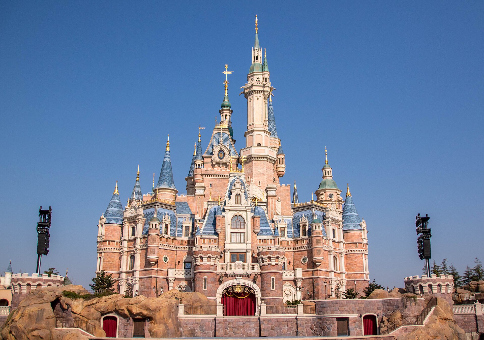 Shanghai Disneyland aerial Zootopia area