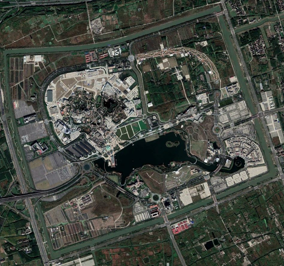 Shanghai Disney Resort aerial view
